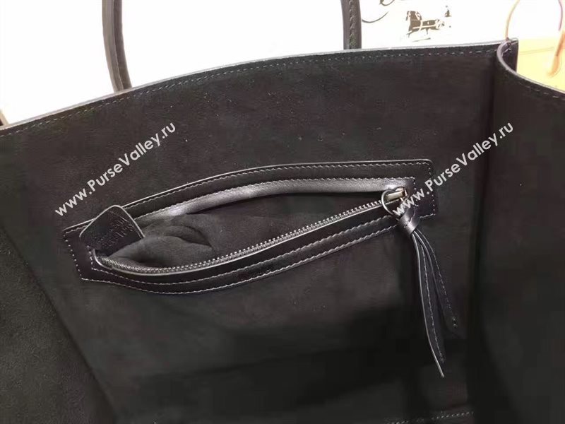 Celine large smooth black Phantom Luggage bag 4620