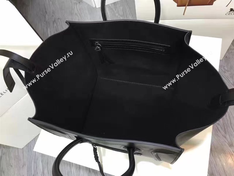 Celine large smooth black Phantom Luggage bag 4620