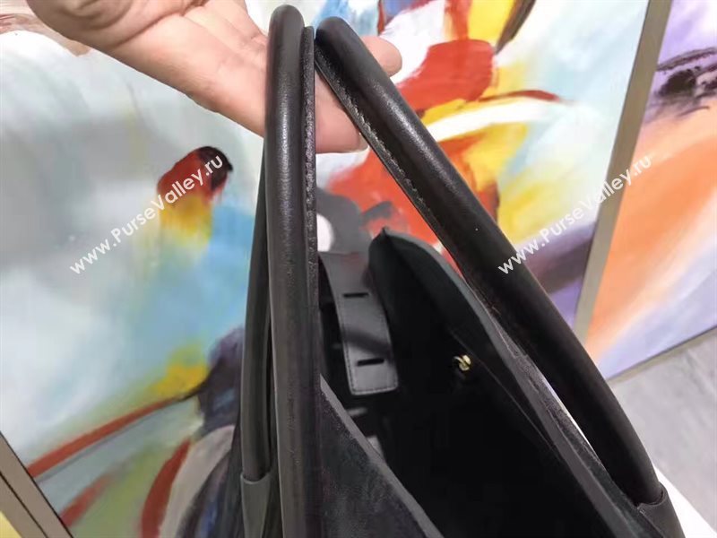 Celine large suede black Phantom Luggage bag 4621