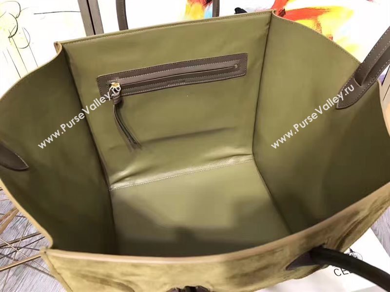 Celine large suede tan Phantom Luggage bag 4625