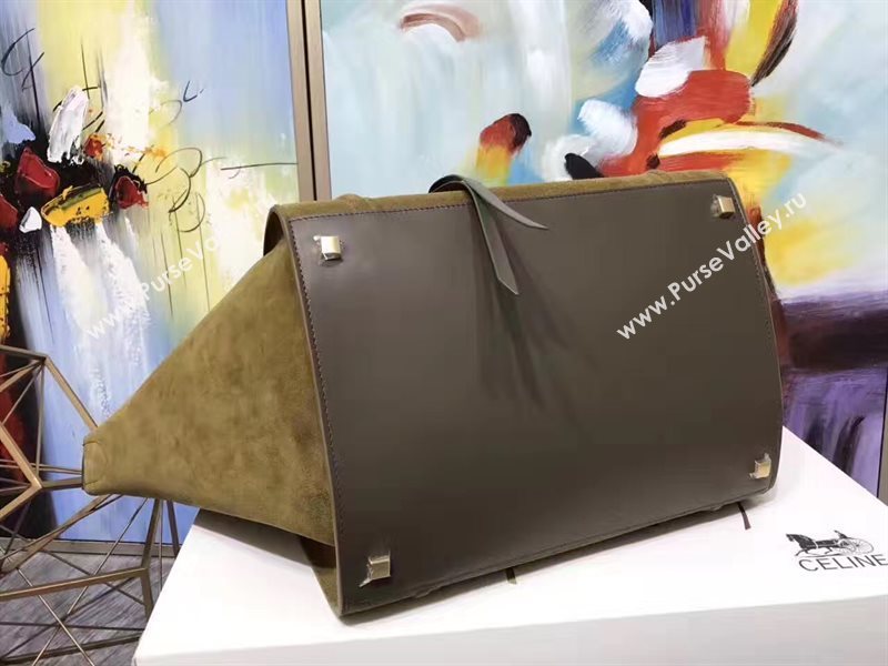 Celine large suede tan Phantom Luggage bag 4625