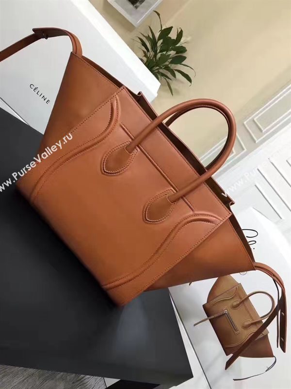 Celine large tan Phantom Luggage bag 4631