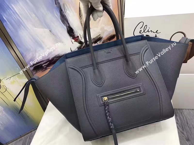 Celine large Luggage gray Phantom bag 4635