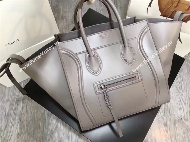 Celine large gray Phantom Luggage bag 4637