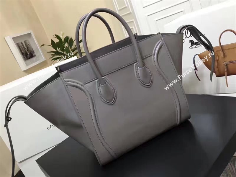 Celine large gray Phantom Luggage bag 4637