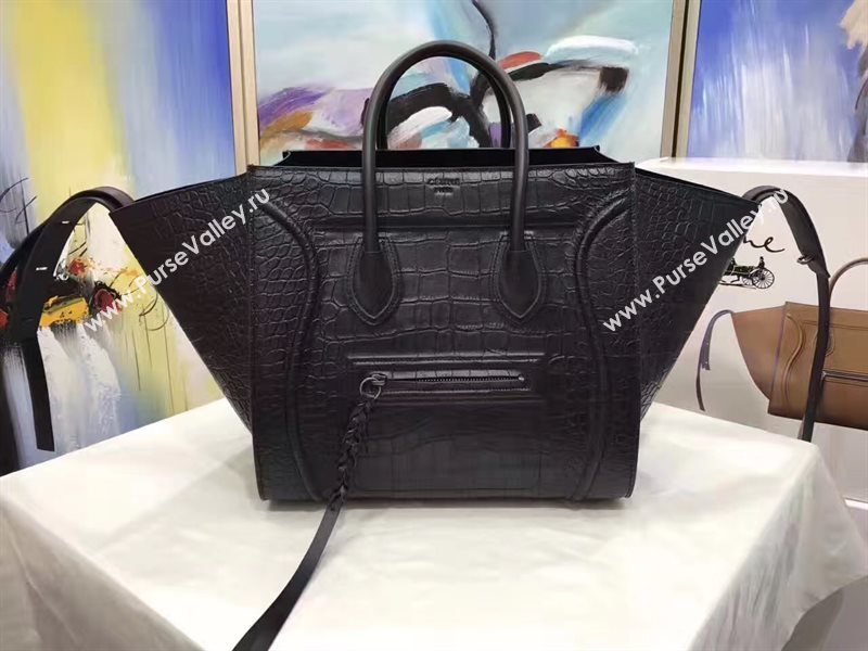 Celine large Luggage black Phantom bag 4638