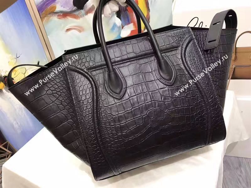 Celine large Luggage black Phantom bag 4638