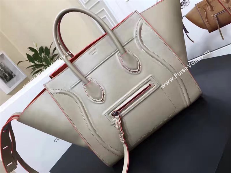 Celine large light gray Phantom Luggage bag 4639