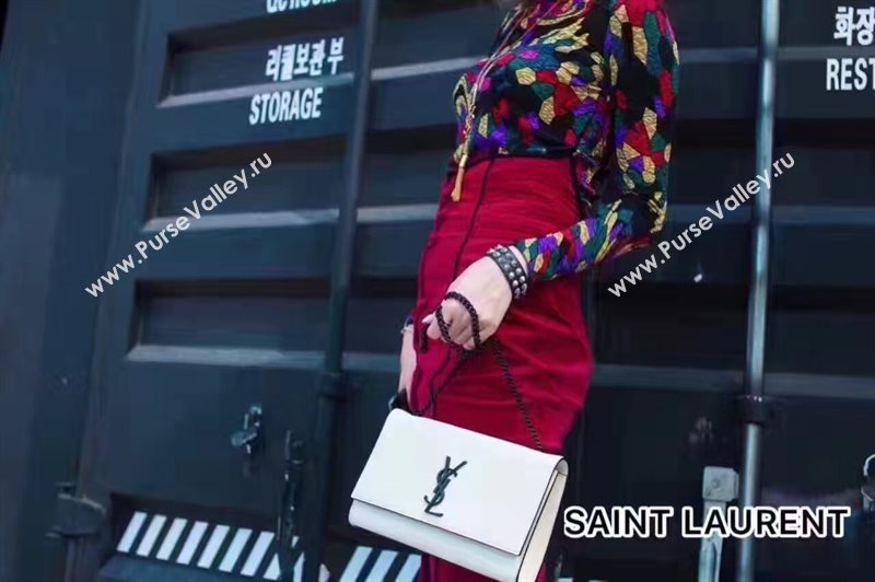 YSL grain cream shoulder new bag 4742