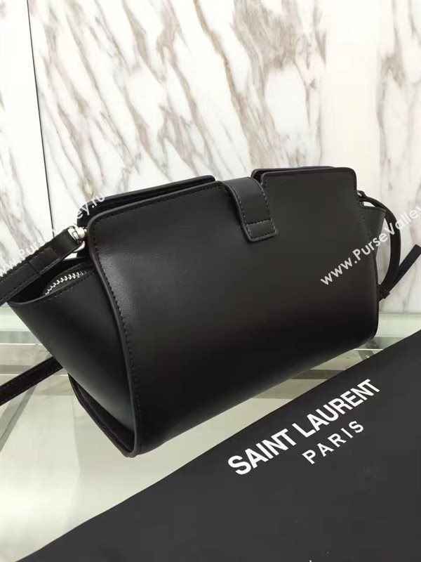 YSL smooth black nano shoulder cabas bag 4744