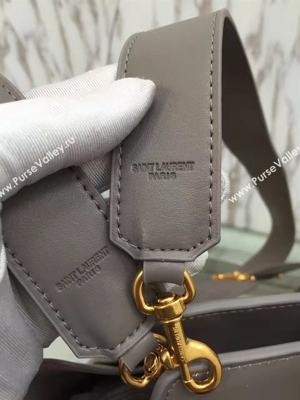 YSL gray small shoulder cabas bag 4746