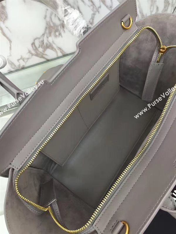 YSL gray small shoulder cabas bag 4746