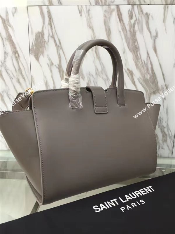 YSL gray small shoulder cabas bag 4746