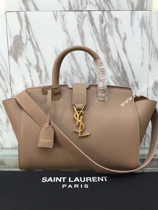 YSL tan small shoulder cabas bag 4747