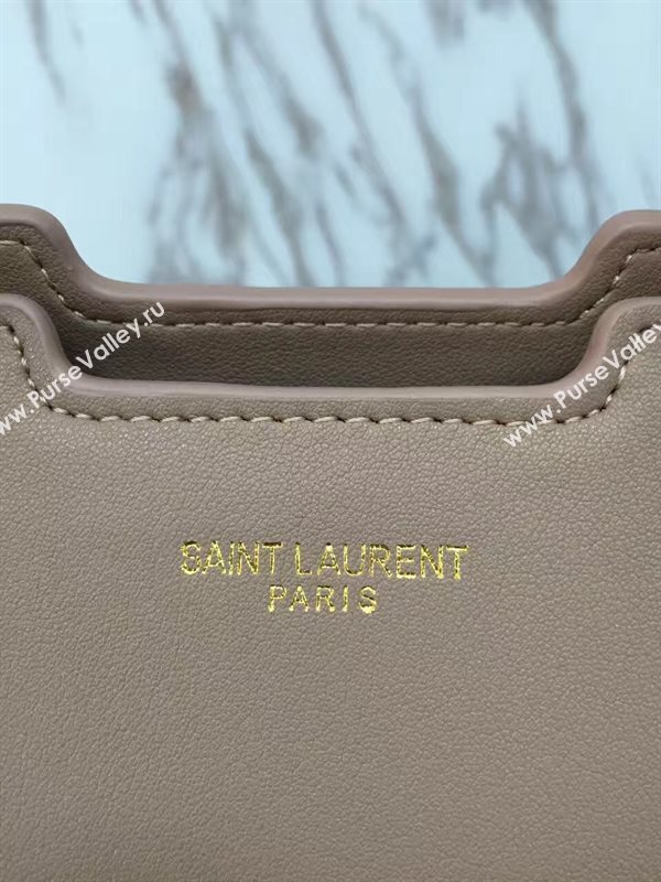 YSL tan small shoulder cabas bag 4747