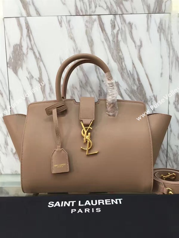 YSL tan small shoulder cabas bag 4747