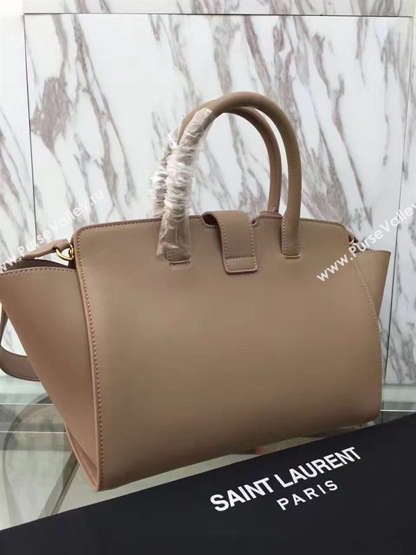 YSL tan small shoulder cabas bag 4747