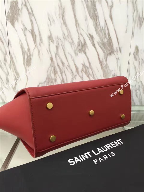 YSL red small shoulder cabas bag 4748