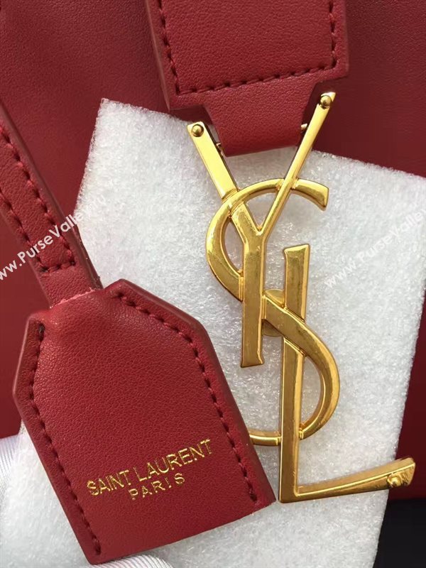 YSL red small shoulder cabas bag 4748