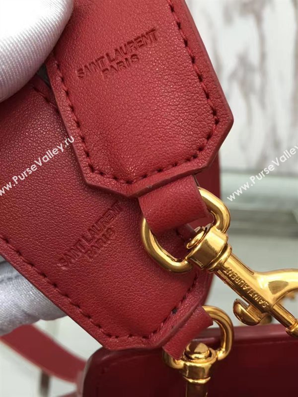 YSL red small shoulder cabas bag 4748