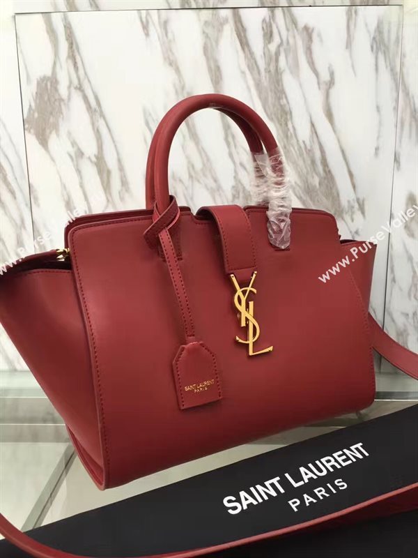 YSL red small shoulder cabas bag 4748