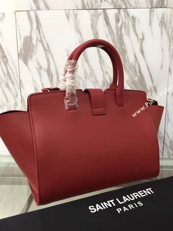 YSL red small shoulder cabas bag 4748