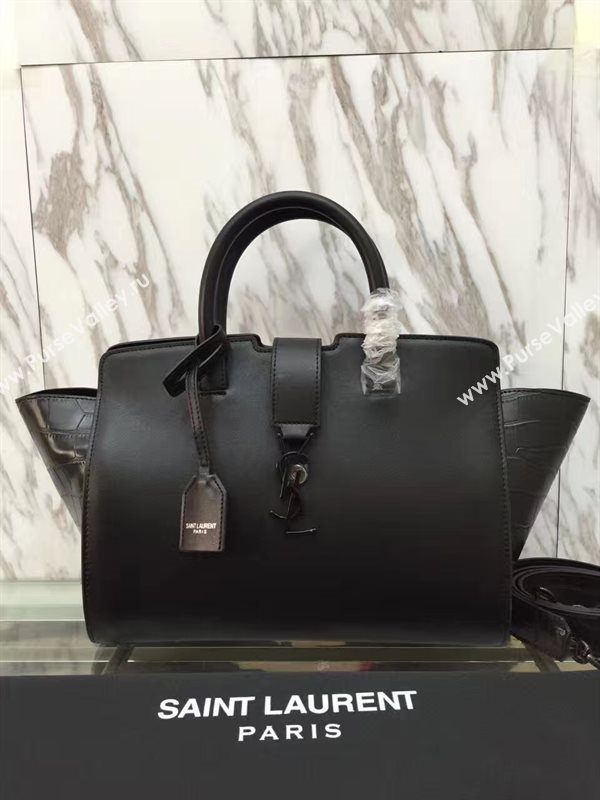 YSL small black shoulder cabas bag 4750