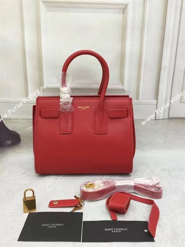 YSL red nano Sac Jour De bag 4756