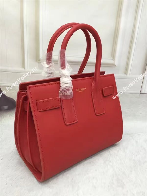 YSL red nano Sac Jour De bag 4756