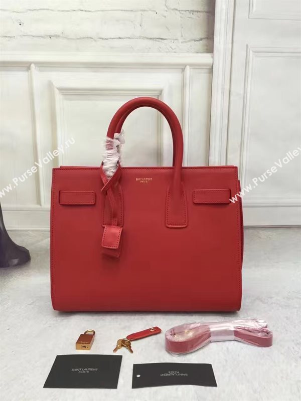 YSL large red Sac Jour De bag 4760