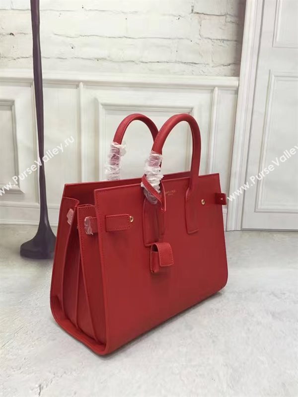 YSL large red Sac Jour De bag 4760