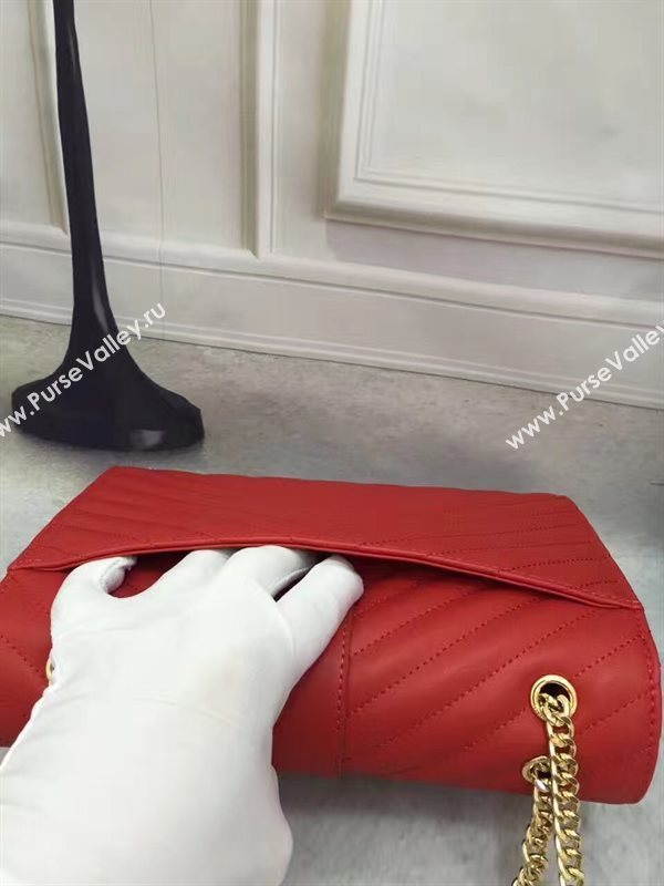 YSL Small red College leather bag 4761