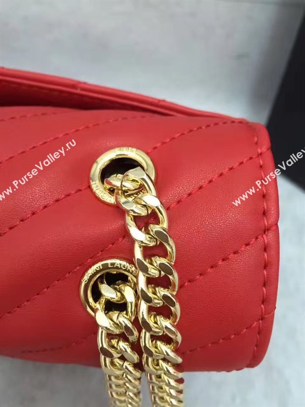 YSL Small red College leather bag 4761