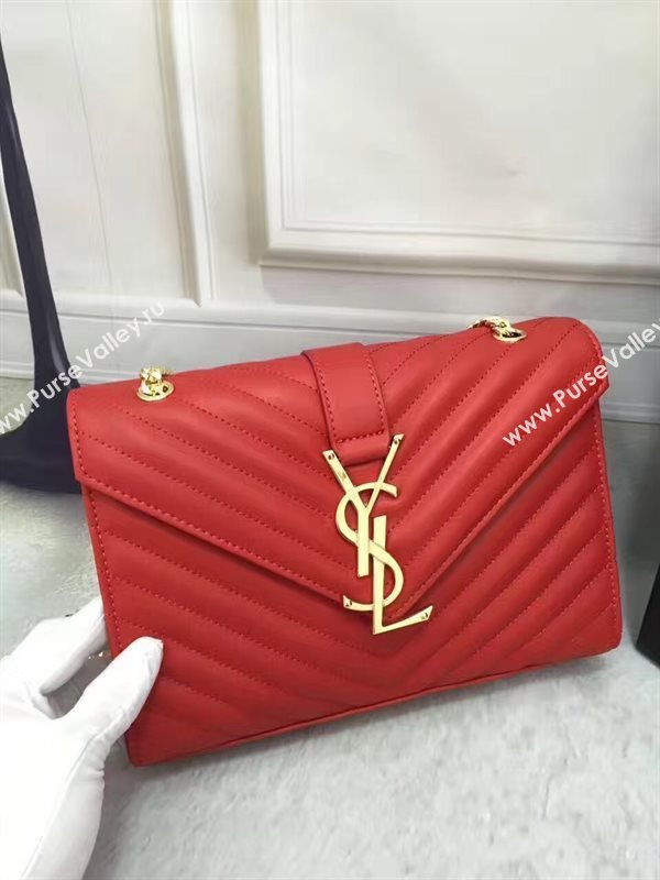 YSL Small red College leather bag 4761