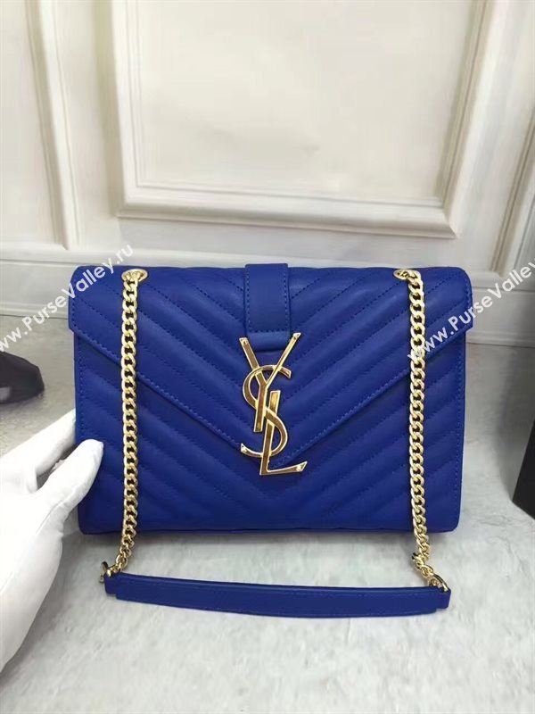 YSL Small College blue shoulder bag 4762