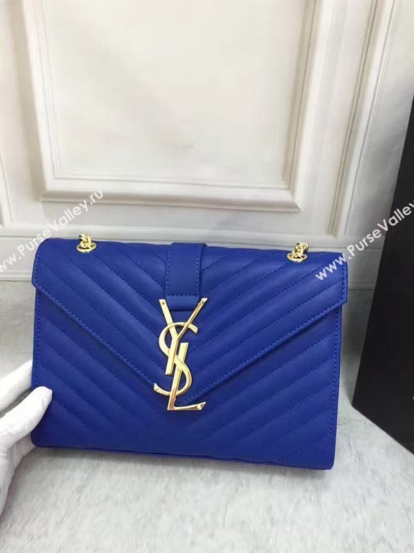 YSL Small College blue shoulder bag 4762