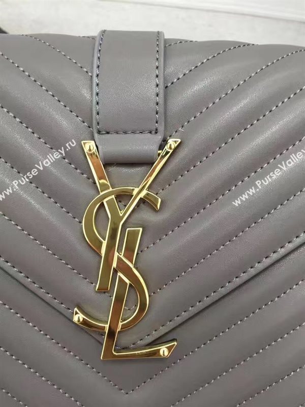 YSL Small gray shoulder College bag 4763