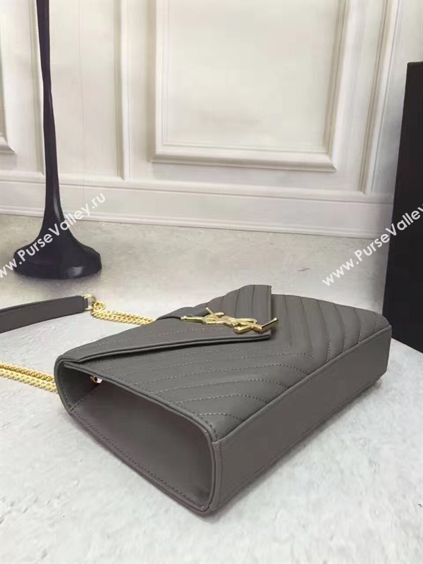 YSL Small gray shoulder College bag 4763