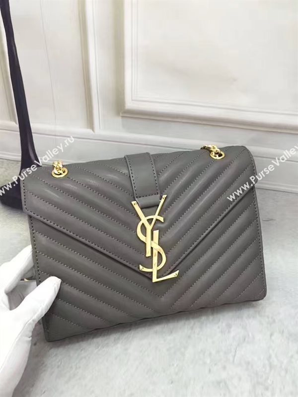 YSL Small gray shoulder College bag 4763