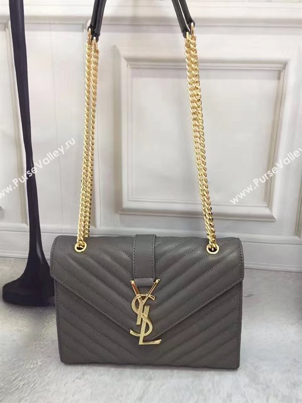 YSL Small gray shoulder College bag 4763