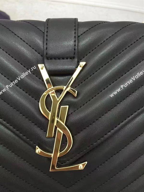 YSL Small black shoulder College bag 4764