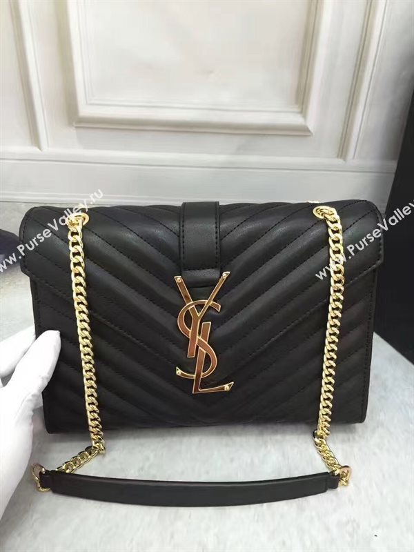 YSL Small black shoulder College bag 4764