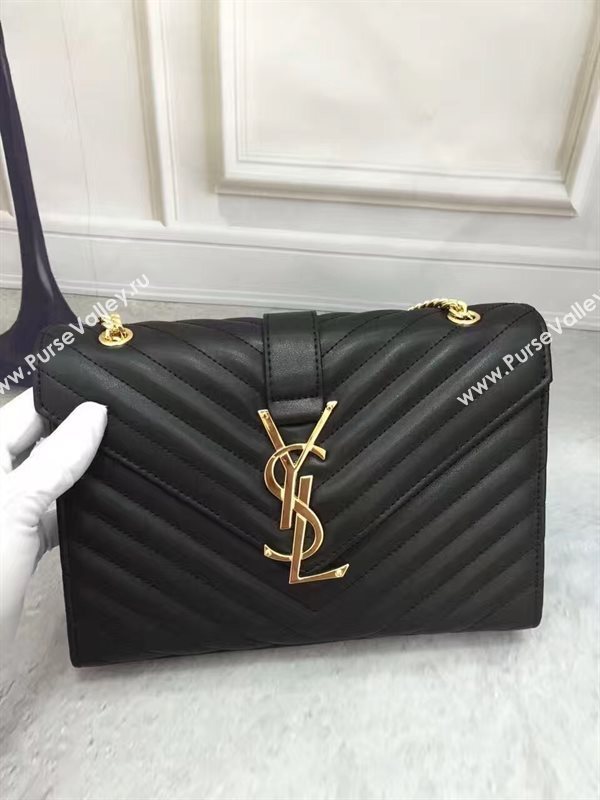 YSL Small black shoulder College bag 4764