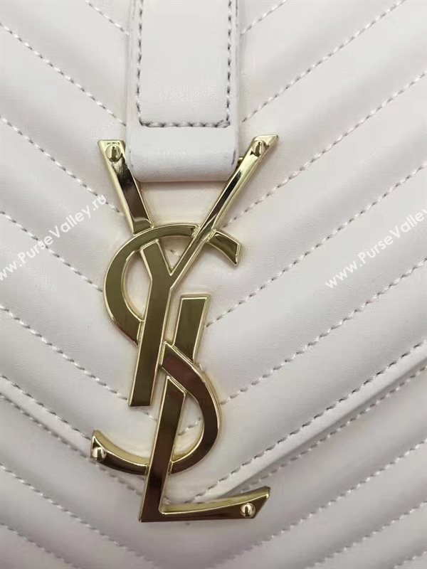 YSL large cream shoulder College bag 4765