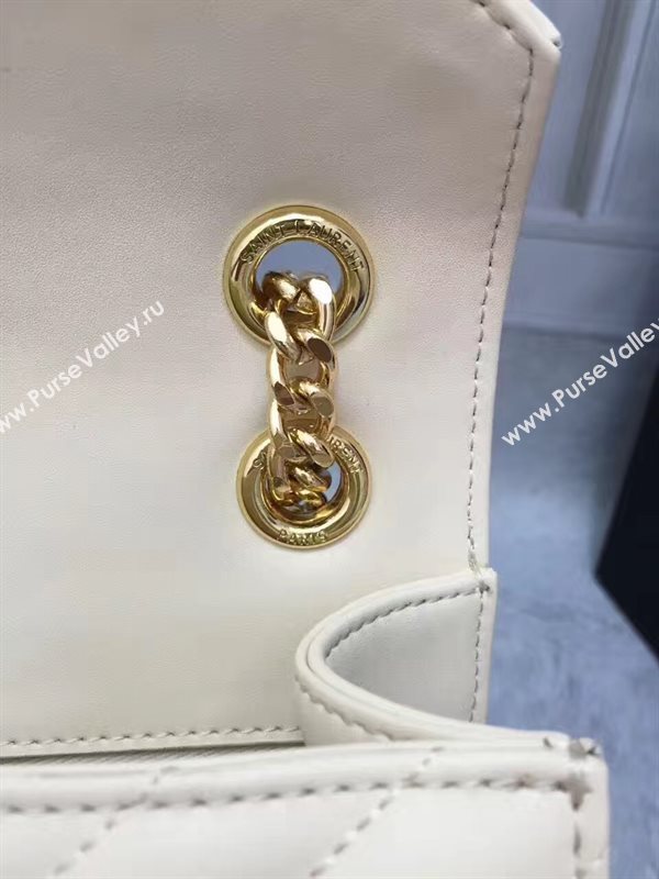 YSL large cream shoulder College bag 4765