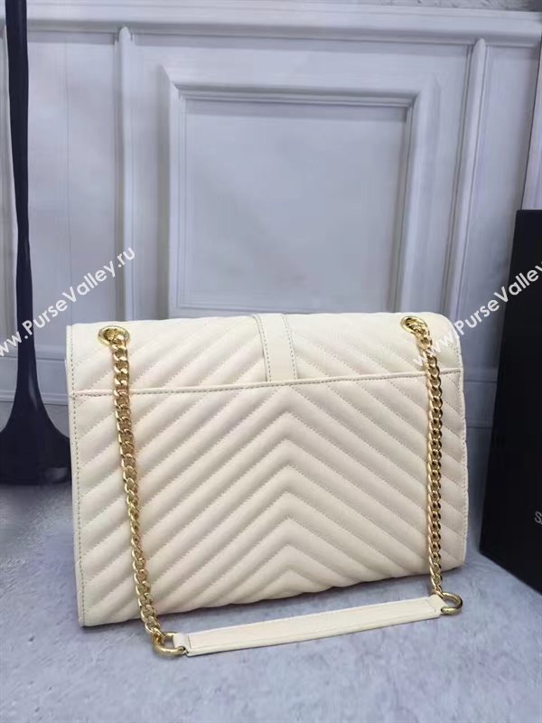 YSL large cream shoulder College bag 4765