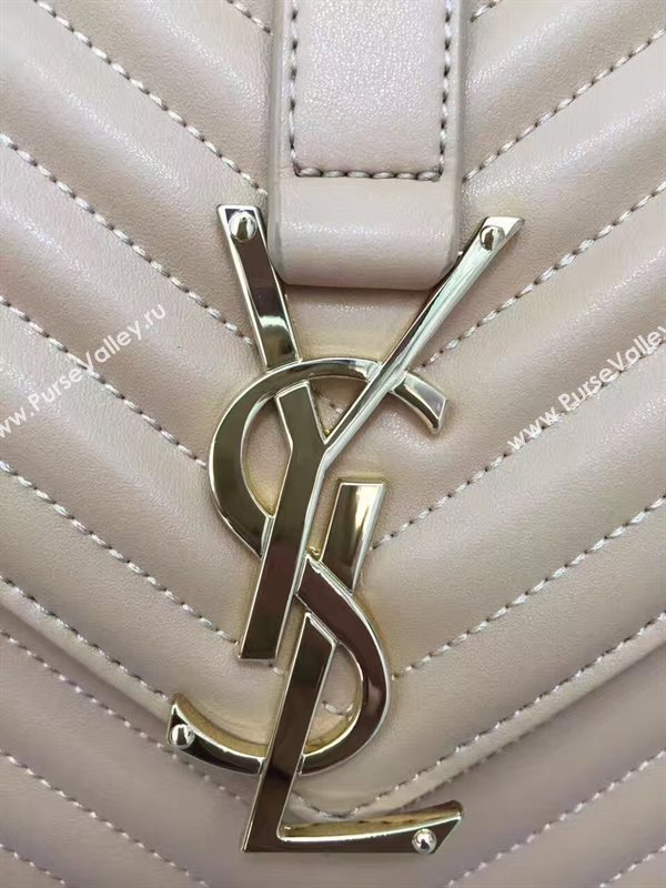 YSL large tan shoulder College bag 4766