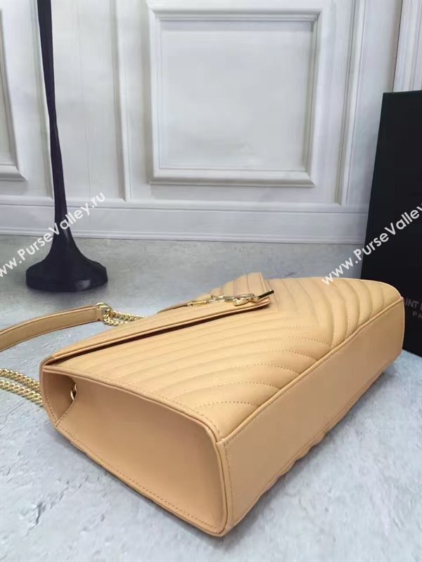 YSL large tan shoulder College bag 4766