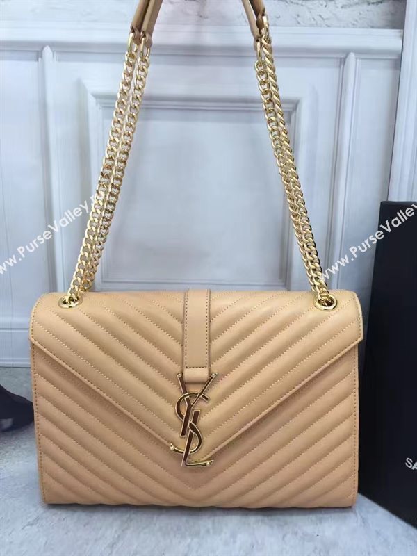 YSL large tan shoulder College bag 4766