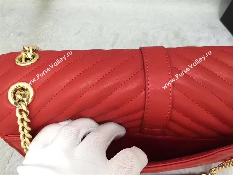 YSL large red shoulder College bag 4767